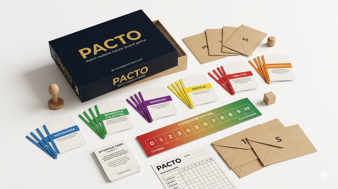 PACTO — un juego de mesa para aprender a deliberar.